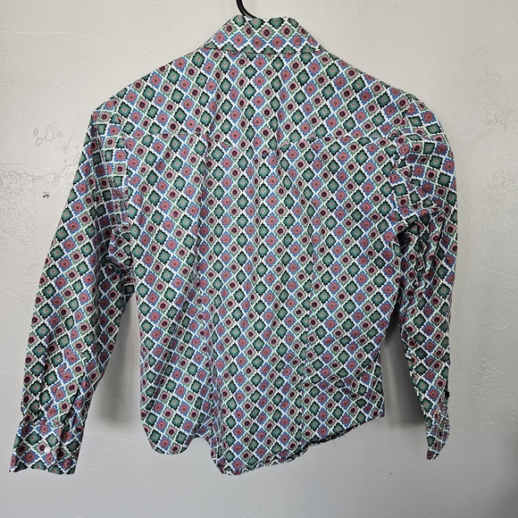 Cowgirl Legend Girls XL Green Blue Red Pink Casual Button Down Shirt Western Top - Picture 6 of 6